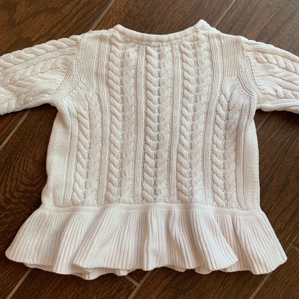 Jasper Conran 100% Cotton White Cardigan 3-4 - Picture 4 of 6